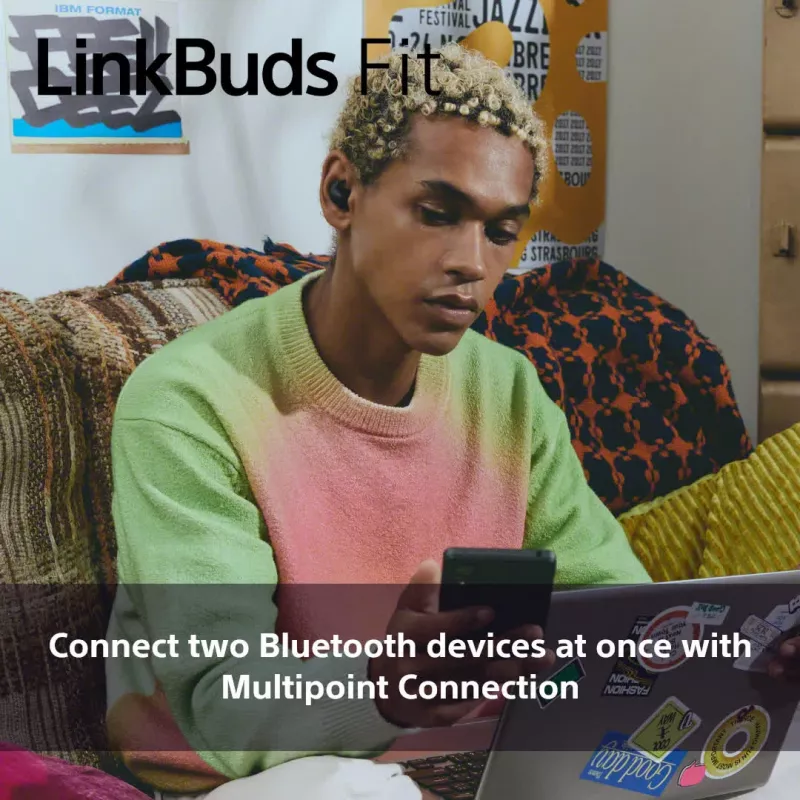 Auscultadores/headset Sony LinkBuds Fit WFLS910NW sem fios in-ear chamadas/música Bluetooth branco