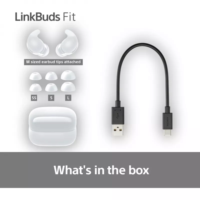 Auscultadores/headset Sony LinkBuds Fit WFLS910NW sem fios in-ear chamadas/música Bluetooth branco