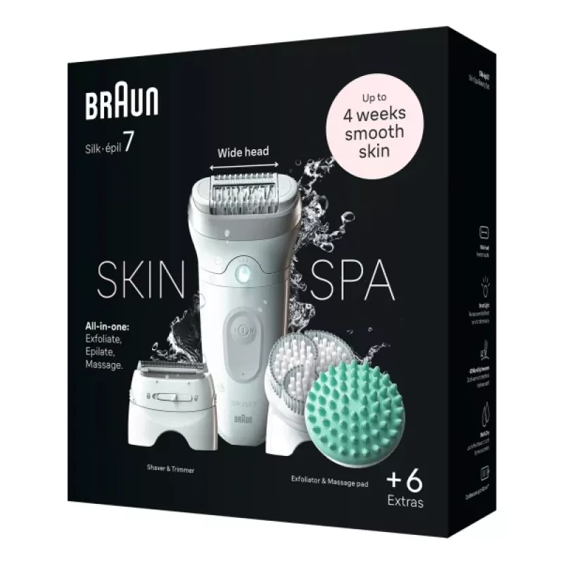 Depiladora Braun Silk-épil 7 7-081 40 pinças branca
