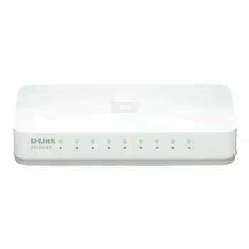 Switch de rede D-Link GO-SW-8E/E não gerido Fast Ethernet (10/100) branco