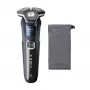 Máquina de barbear Philips SHAVER Series 5000 S5885/10 para homem, máquina de barbear rotativa, aparador, preto, azul