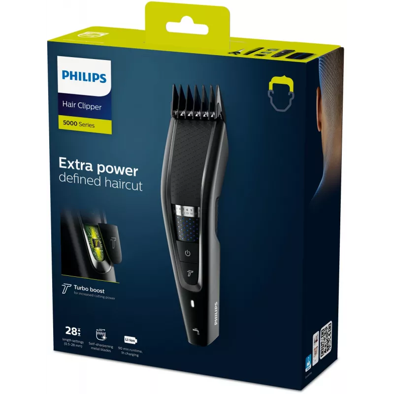 Máquina de cortar cabelo Philips Série 5000 HC5632/15, lavável