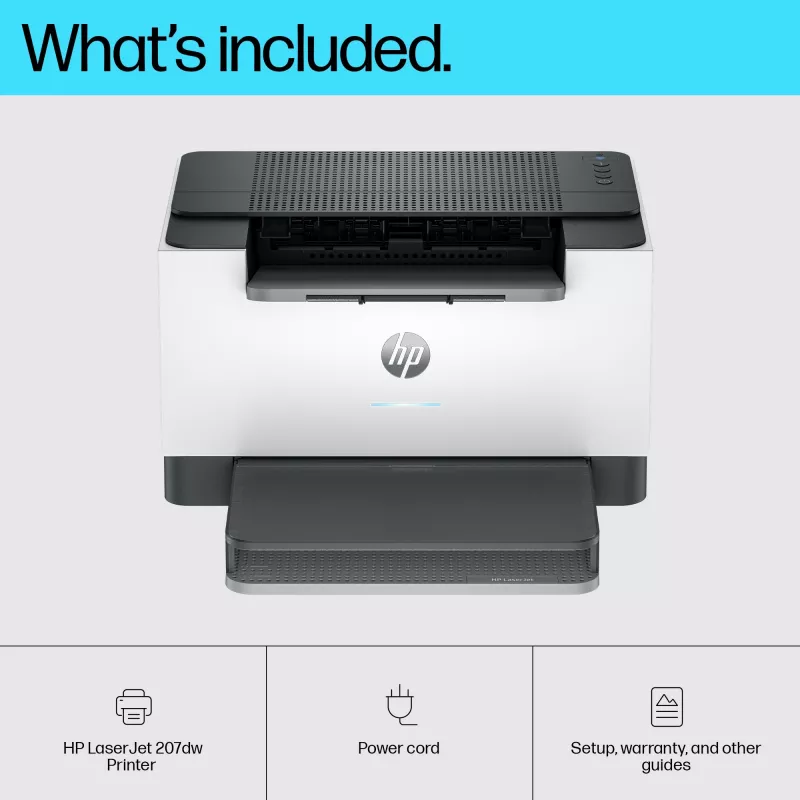 Impressora HP LaserJet M207dw, laser, 600 x 600 DPI, A4, 27 páginas/min, impressão frente e verso, cinzento, branco