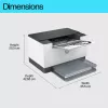 Impressora HP LaserJet M207dw, laser, 600 x 600 DPI, A4, 27 páginas/min, impressão frente e verso, cinzento, branco