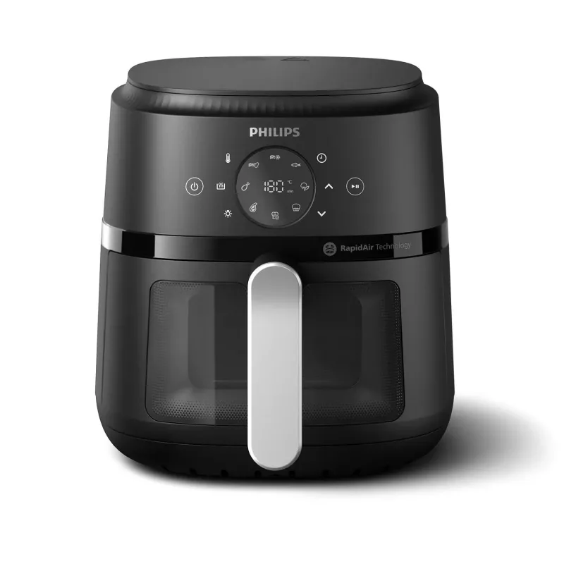 Fritadeira Philips série 2000 NA221/00 individual 4,2 L autónoma 1500 W fritadeira de ar quente preto, prateado