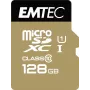 Cartão Micro SD EMTEC SDXC Classe 10 Gold + 128GB