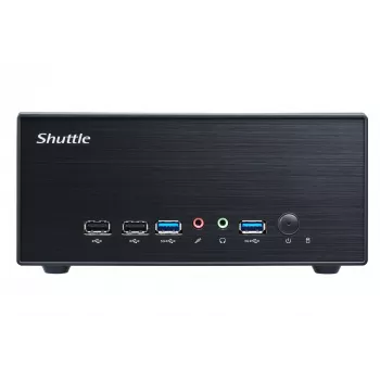 Barebone Shuttle XPC slim XH610G2 - S1700, Intel H610, 1xDP, 2xHDMI, 2 slots PCIe (1x 16X e 1x X1), 2x Intel LAN (1G + 2.5G), 8x USB, 1x 2,5 polegadas, 3x M.2, funcionamento contínuo 24/7