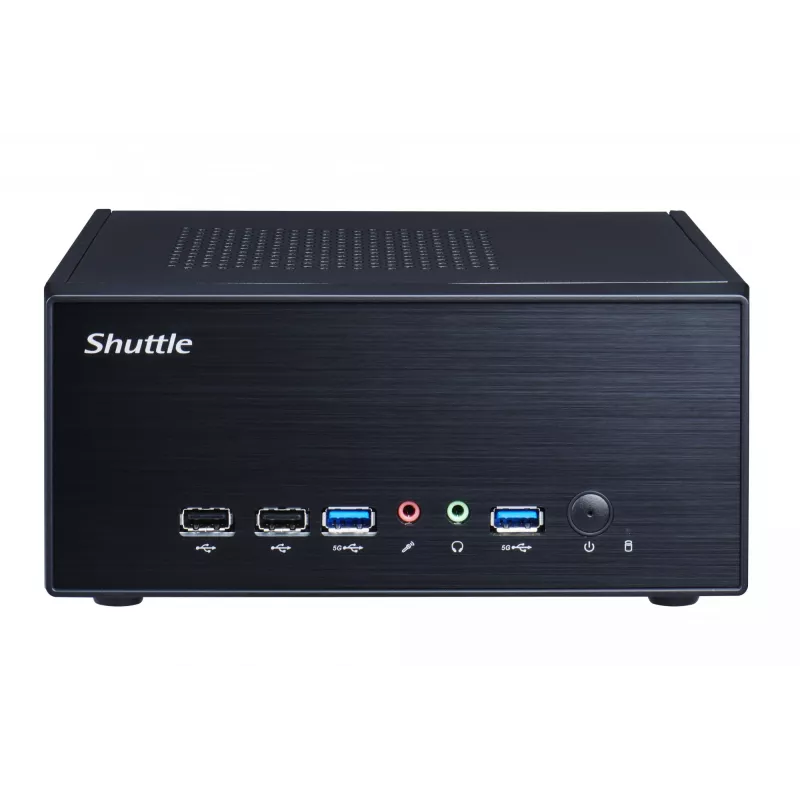 Barebone Shuttle XPC slim XH610G2 - S1700, Intel H610, 1xDP, 2xHDMI, 2 slots PCIe (1x 16X e 1x X1), 2x Intel LAN (1G + 2.5G), 8x USB, 1x 2,5 polegadas, 3x M.2, funcionamento contínuo 24/7
