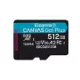 Kingston Technology 512GB microSDXC Canvas Go Plus Gen4 200R A2 U3 embalagem individual sem adaptador