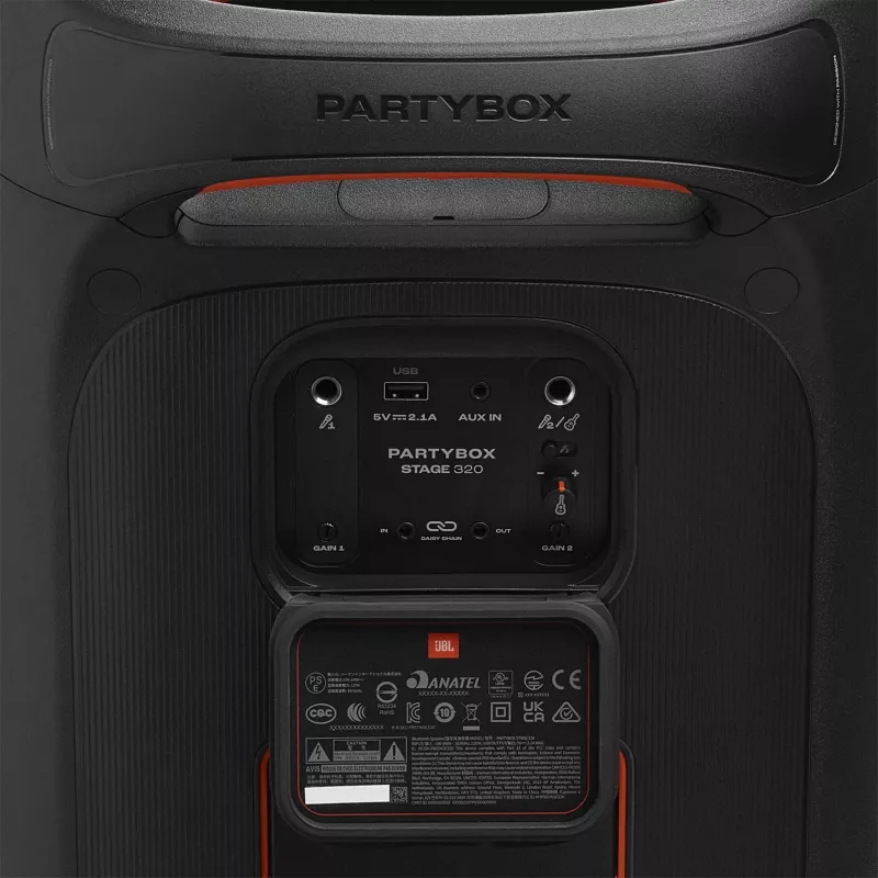 Altifalante de festa JBL PartyBox STAGE 320 preto 240 W