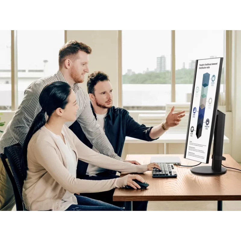 Monitor de computador Viewsonic VG Series VG2709-2K-MHDU-2 68,6 cm (27 polegadas) 2560 x 1440 pixels Quad HD LED preto
