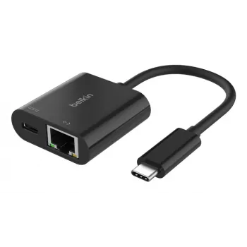 Adaptador BELKIN USB-C para Ethernet + carregamento 100 W PD