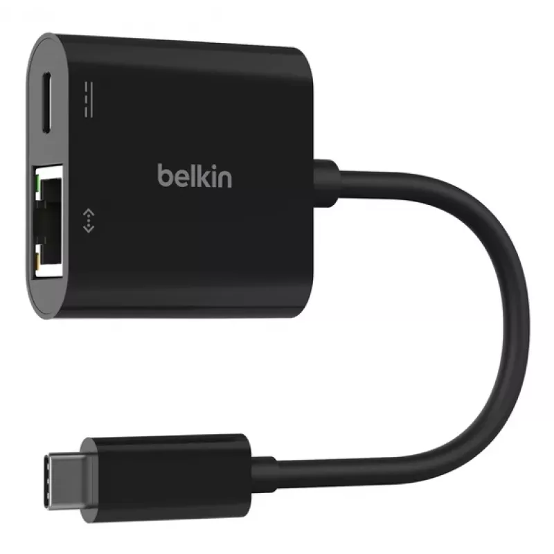 Adaptador BELKIN USB-C para Ethernet + carregamento 100 W PD
