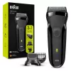 Máquina de barbear Braun Series 3 Shave&Style 300BT, máquina de barbear para homem, preto