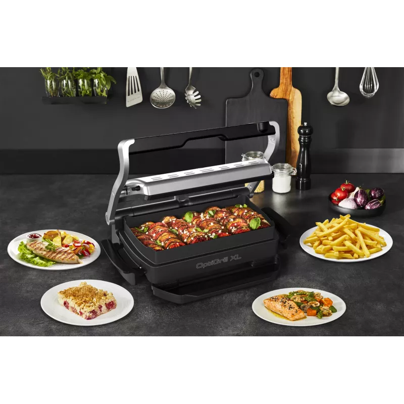 Tabuleiro/formas de forno Tefal XA7278 grelha retangular OptiGrill+ XL