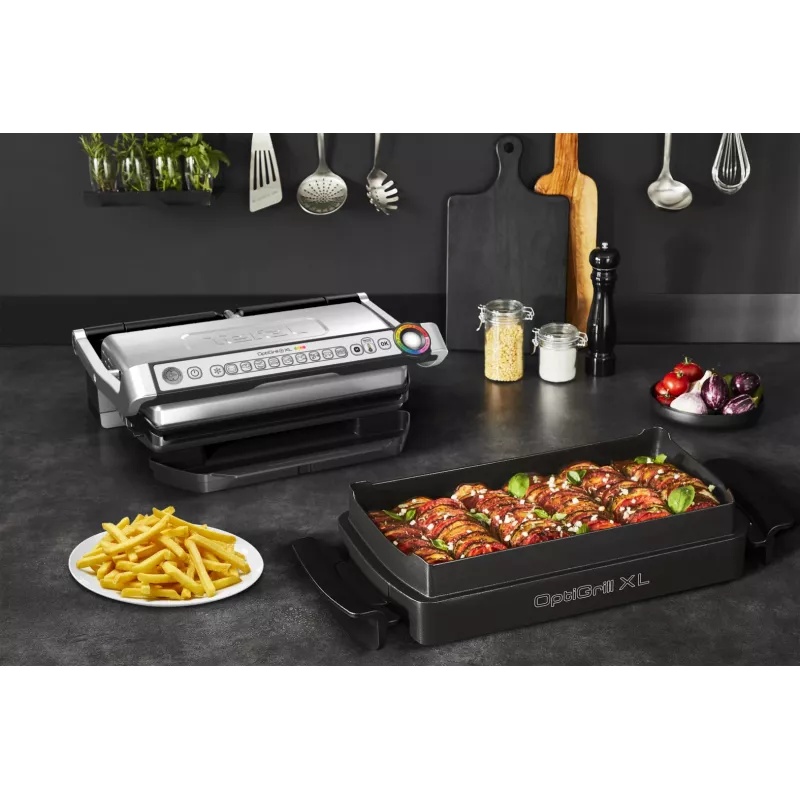 Tabuleiro/formas de forno Tefal XA7278 grelha retangular OptiGrill+ XL
