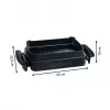 Tabuleiro/formas de forno Tefal XA7278 grelha retangular OptiGrill+ XL