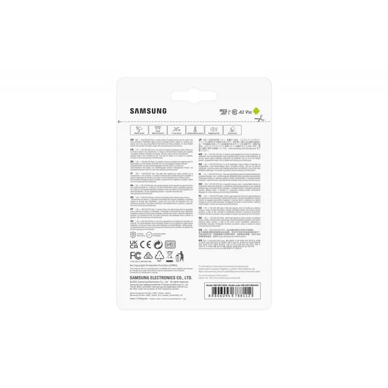 Samsung MB-MD128SA/EU Cartão de memória 128 GB MicroSDXC UHS-I Classe 10