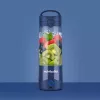 Batedeira de desporto NUTRIBULLET Portable 0,475 L, a pilhas, lâminas de aço inoxidável, recipiente Tritan, azul-escuro