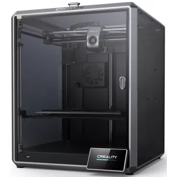 Impressora 3D Creality K1 Max – volume de impressão 300×300×300 mm, espessura de camada 0,10–0,35 mm, controlo tátil, preto
