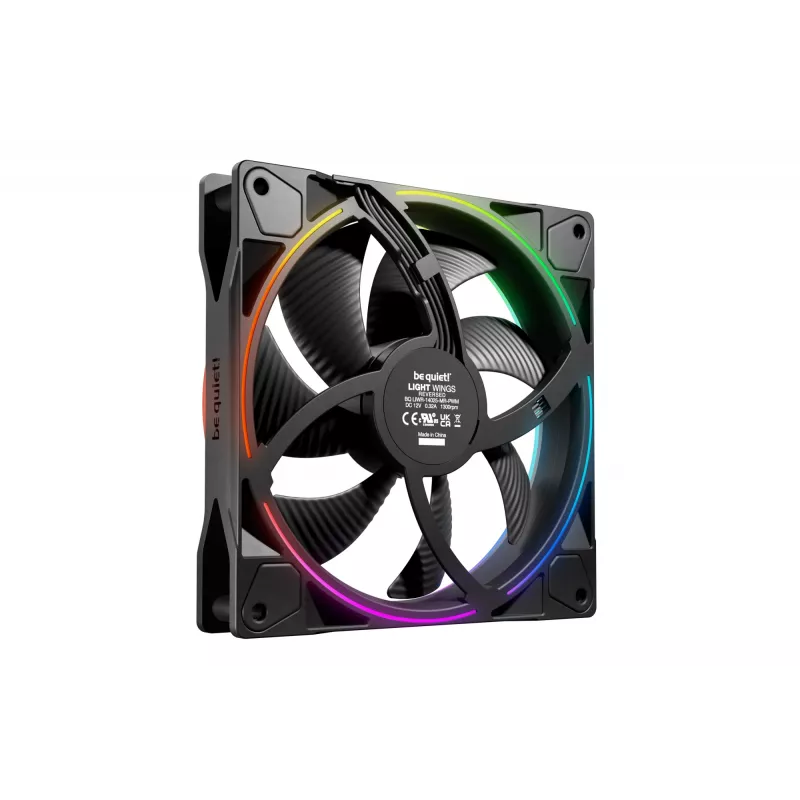 be quiet! Light Wings 140 mm PWM Reverse preto ventoinha para caixa 14 cm 1 un.