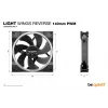 be quiet! Light Wings 140 mm PWM Reverse preto ventoinha para caixa 14 cm 1 un.