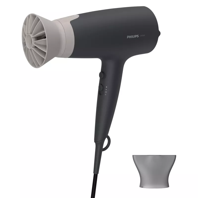 Secador de cabelo Philips 3000 series BHD351/10 — 2100 W, iónico, 6 níveis de temperatura/6 de velocidade, jato de ar frio, concentrador de estilo