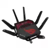 ASUS ROG Rapture GT-BE19000 router WLAN Multi-Gigabit Ethernet tri-band (2,4 GHz / 5 GHz / 6 GHz) preto, vermelho