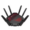 ASUS ROG Rapture GT-BE19000 router WLAN Multi-Gigabit Ethernet tri-band (2,4 GHz / 5 GHz / 6 GHz) preto, vermelho