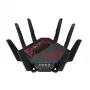 ASUS ROG Rapture GT-BE19000 router WLAN Multi-Gigabit Ethernet tri-band (2,4 GHz / 5 GHz / 6 GHz) preto, vermelho
