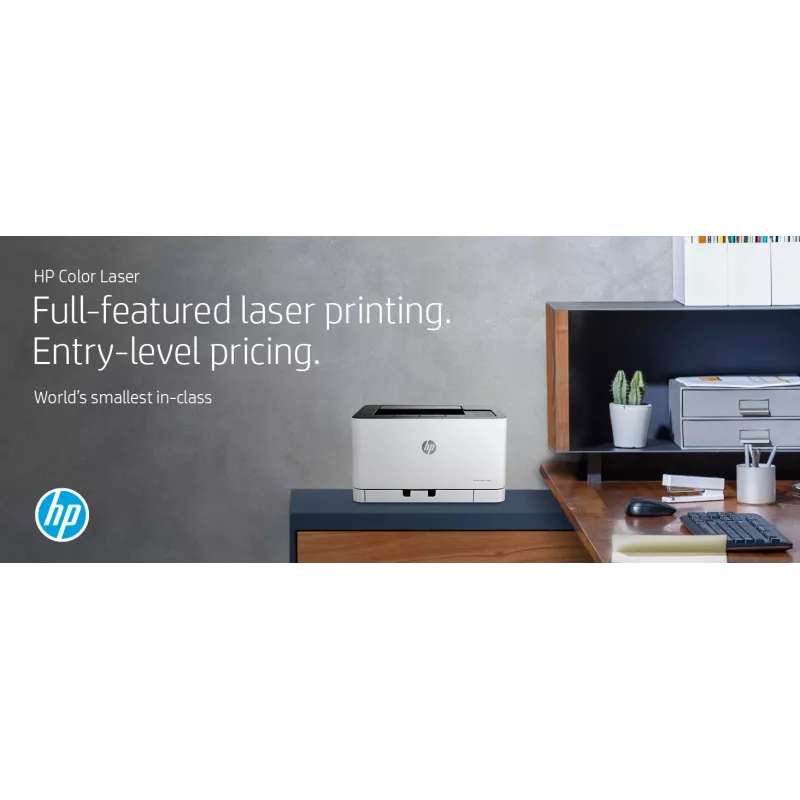 HP Color Laser 150nw, laser, cor, 600 x 600 DPI, A4, 18 ppm, impressão duplex