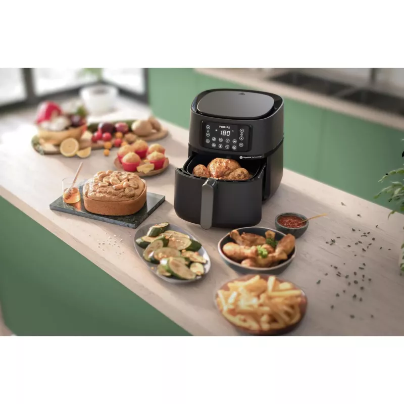 Philips série 5000 Airfryer HD9285/90 XXL Connected, fritadeira de ar quente, 7,2 L, 1,4 kg, Rapid Air, 40 °C, 200 °C