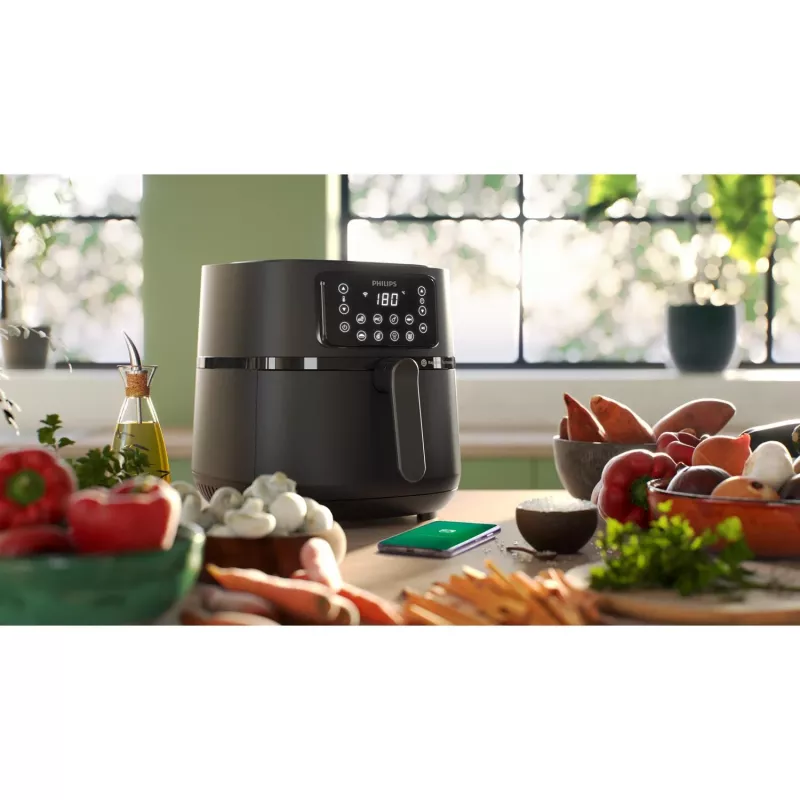 Philips série 5000 Airfryer HD9285/90 XXL Connected, fritadeira de ar quente, 7,2 L, 1,4 kg, Rapid Air, 40 °C, 200 °C