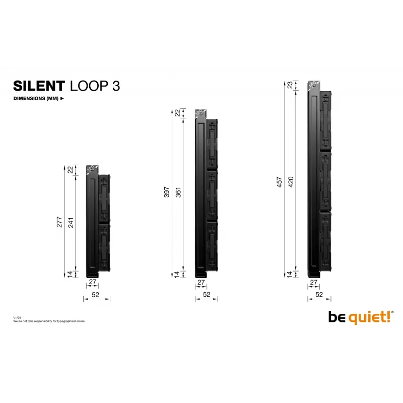 be quiet Silent Loop 3 420 mm refrigerador líquido all-in-one para processador 14 cm preto 1 unid.