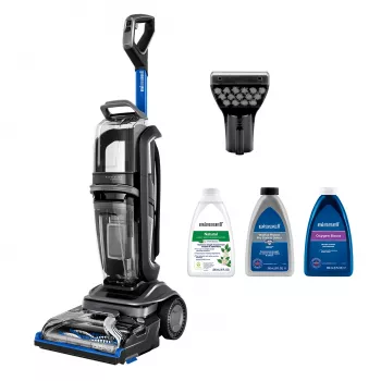 Bissell Revolution HydroSteam máquina de limpeza de alcatifas de seguimento profundo Preto, Azul, Titânio