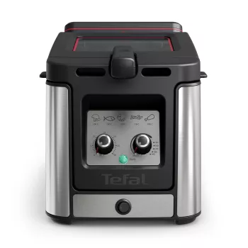 Tefal Clear Duo FR600D Individual 0,65 L Máquina autónoma 2000 W Fritadeira Preto, Aço inoxidável