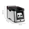 Tefal Clear Duo FR600D10 fritadeira, 3,5 l, 2000 W, aço inoxidável/preto