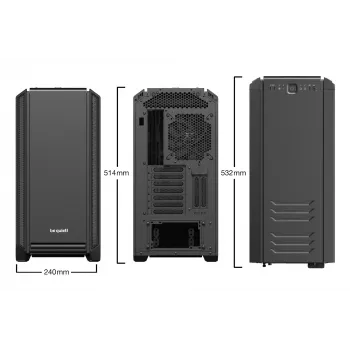 Caixa de PC be quiet! Silent Base 601 Midi Tower Preto