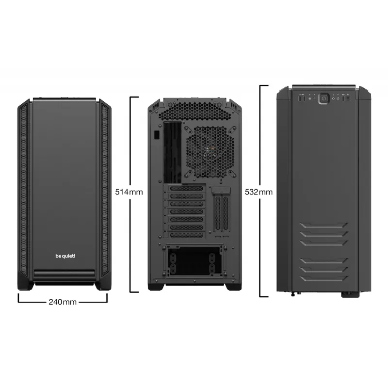 Caixa de PC be quiet! Silent Base 601 Midi Tower Preto