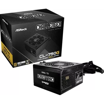 ASROCK Fonte de alimentação Challenger Cl-750g 750 W 80+ Gold Preto ATX