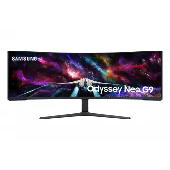 Samsung G95NC Monitor de computador 144,8 cm (57 polegadas) 7680 x 2160 píxeis Dual UHD LED Preto, Branco