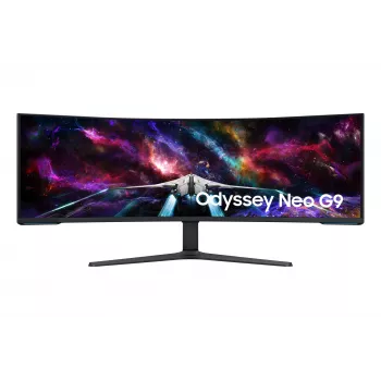 Samsung G95NC Monitor de computador 144,8 cm (57 polegadas) 7680 x 2160 píxeis Dual UHD LED Preto, Branco