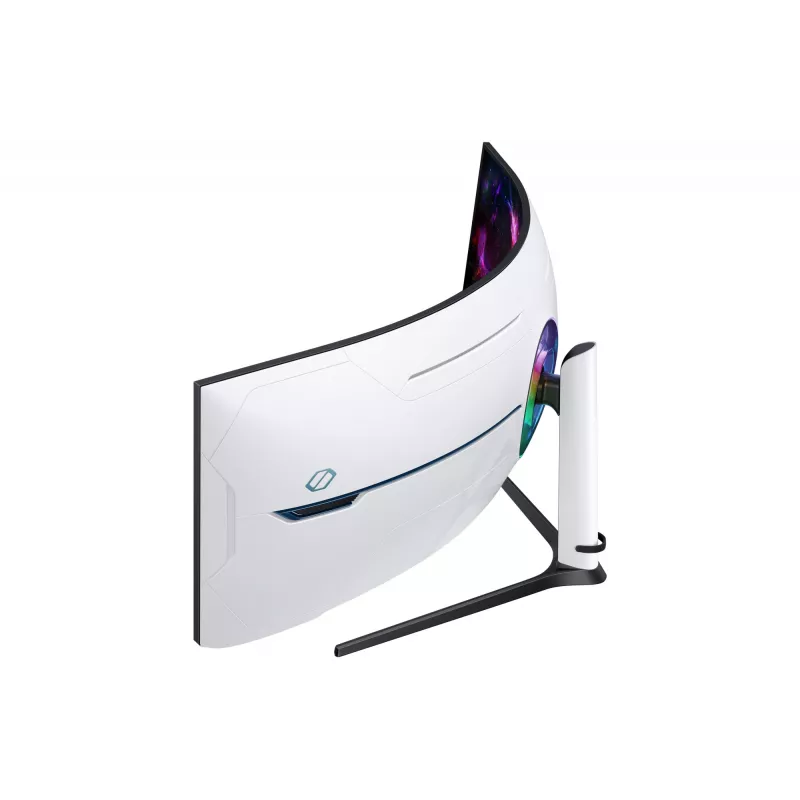 Samsung G95NC Monitor de computador 144,8 cm (57 polegadas) 7680 x 2160 píxeis Dual UHD LED Preto, Branco