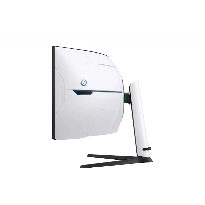 Samsung G95NC Monitor de computador 144,8 cm (57 polegadas) 7680 x 2160 píxeis Dual UHD LED Preto, Branco
