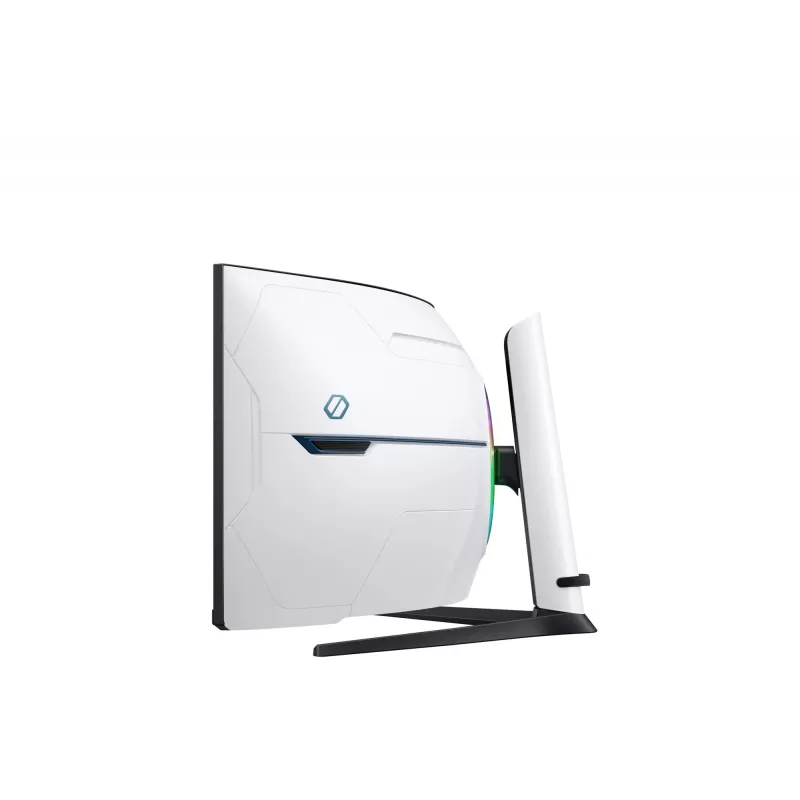 Samsung G95NC Monitor de computador 144,8 cm (57 polegadas) 7680 x 2160 píxeis Dual UHD LED Preto, Branco