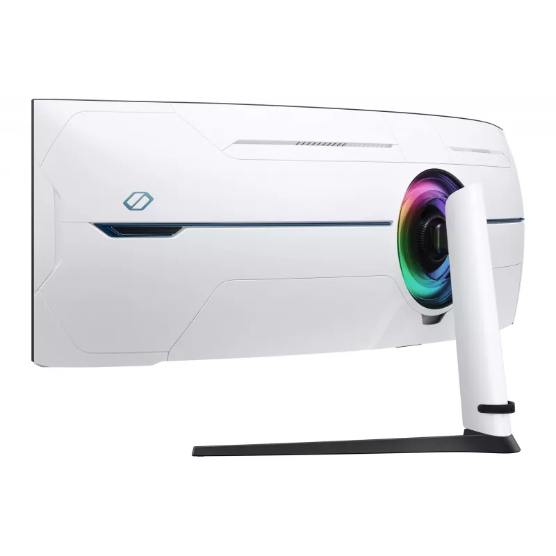 Samsung G95NC Monitor de computador 144,8 cm (57 polegadas) 7680 x 2160 píxeis Dual UHD LED Preto, Branco