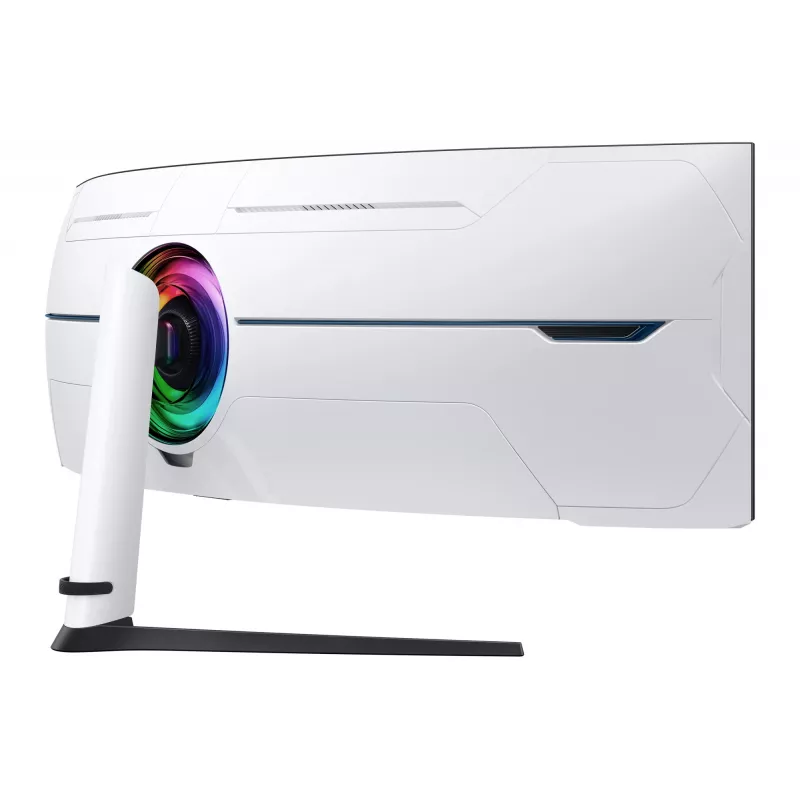 Samsung G95NC Monitor de computador 144,8 cm (57 polegadas) 7680 x 2160 píxeis Dual UHD LED Preto, Branco