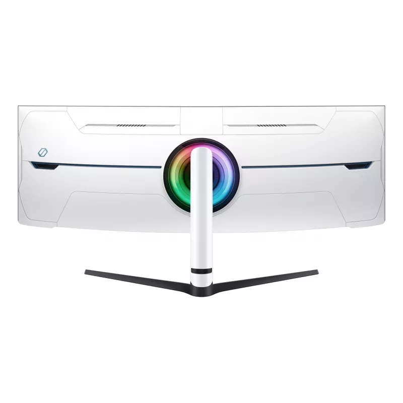 Samsung G95NC Monitor de computador 144,8 cm (57 polegadas) 7680 x 2160 píxeis Dual UHD LED Preto, Branco