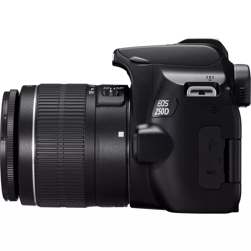 Canon EOS 250D + EF-S 18-55mm f/3.5-5.6 III Kit de câmara SLR 24,1 MP CMOS 6000 x 4000 píxeis Preto