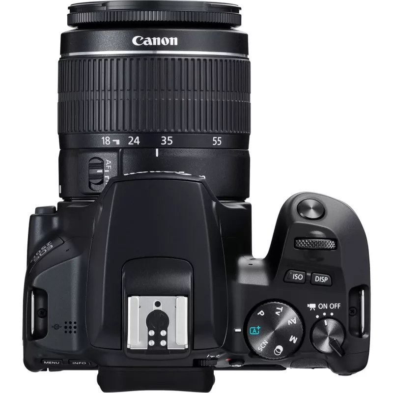 Canon EOS 250D + EF-S 18-55mm f/3.5-5.6 III Kit de câmara SLR 24,1 MP CMOS 6000 x 4000 píxeis Preto